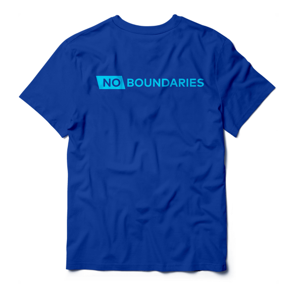 No Boundaries: Blue Spartan Proteins T-Shirt